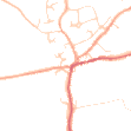 Daytime road noise heatmap for CO6 1NL