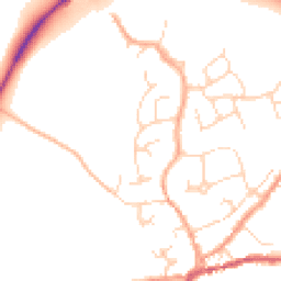 Daytime road noise heatmap for CO6 1QR