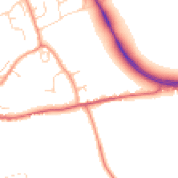 Daytime road noise heatmap for CO6 1SP