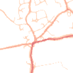 Daytime road noise heatmap for CO6 1TS