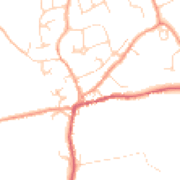 Daytime road noise heatmap for CO6 1TU
