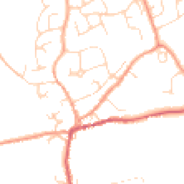 Daytime road noise heatmap for CO6 1UF