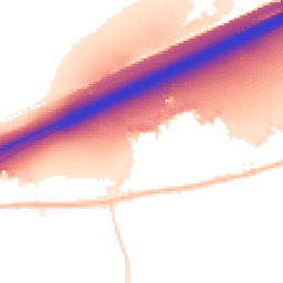 Night-time road noise heatmap for CO6 1YT