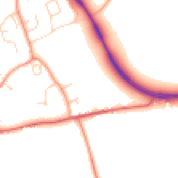 Daytime road noise heatmap for CO6 1ZN