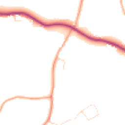 Daytime road noise heatmap for CO6 2DU