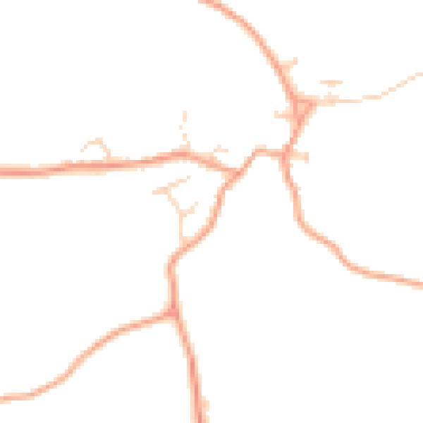 Daytime road noise heatmap for CO6 2ES
