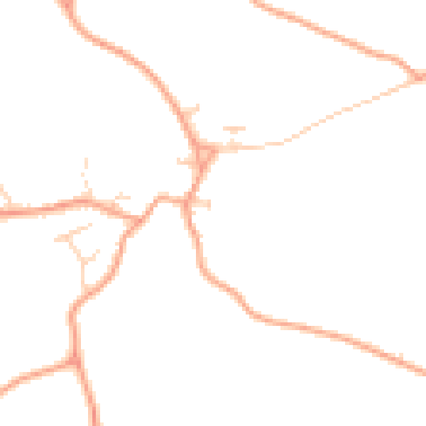 Daytime road noise heatmap for CO6 2FA