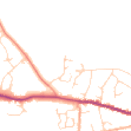 Daytime road noise heatmap for CO6 2FG