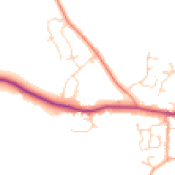 Daytime road noise heatmap for CO6 2GP