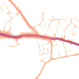 Daytime road noise heatmap for CO6 2LS