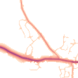 Daytime road noise heatmap for CO6 2LY
