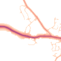 Daytime road noise heatmap for CO6 2NB