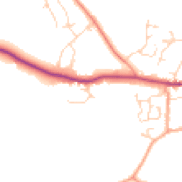 Daytime road noise heatmap for CO6 2NT