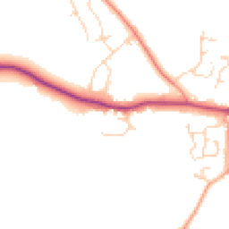 Daytime road noise heatmap for CO6 2NU