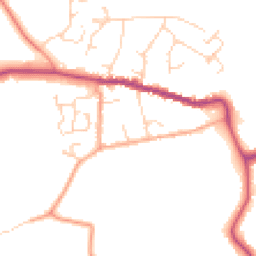 Daytime road noise heatmap for CO6 2RL