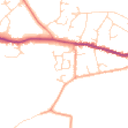 Daytime road noise heatmap for CO6 2SQ