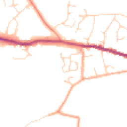 Daytime road noise heatmap for CO6 2SS