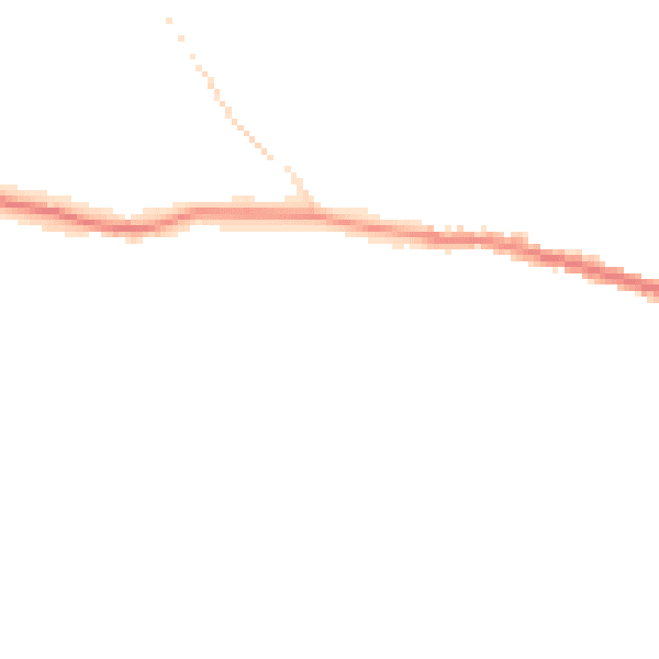 Night-time road noise heatmap for CO6 2SS