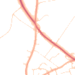 Daytime road noise heatmap for CO6 3BT
