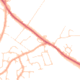 Daytime road noise heatmap for CO6 3LE
