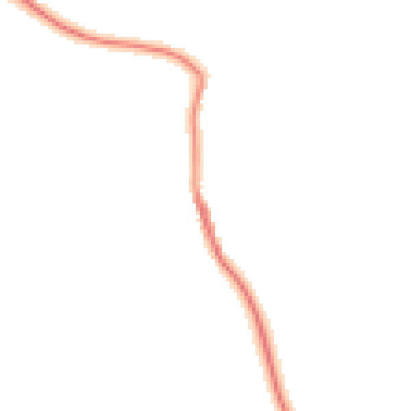 Night-time road noise heatmap for CO6 3PH