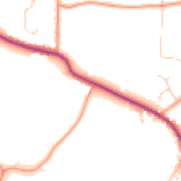 Daytime road noise heatmap for CO6 3PZ