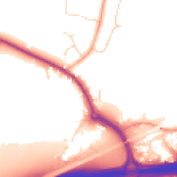 Daytime road noise heatmap for CO6 3QH