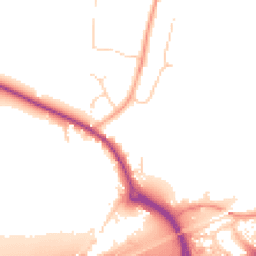 Daytime road noise heatmap for CO6 3QN