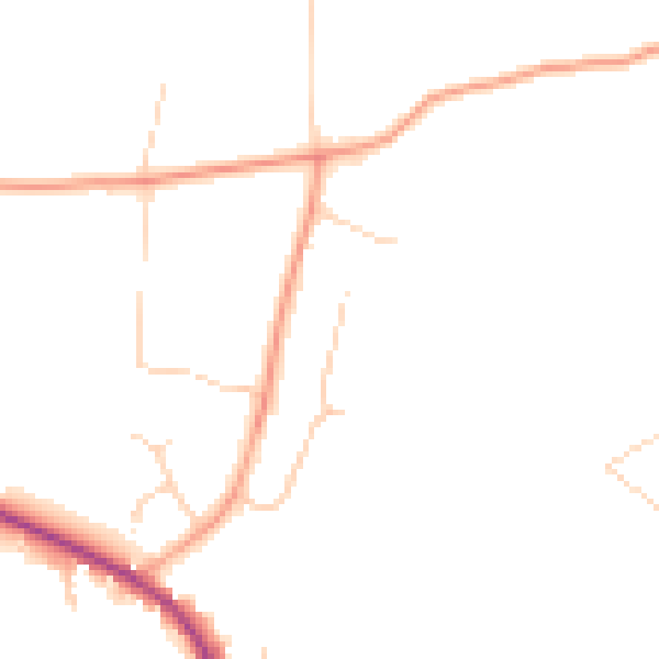 Daytime road noise heatmap for CO6 3QS