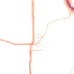 Daytime road noise heatmap for CO6 3RD
