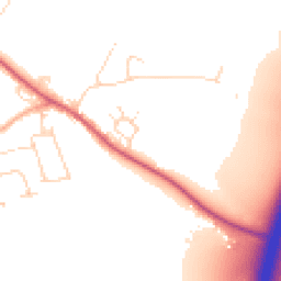 Daytime road noise heatmap for CO6 3TD