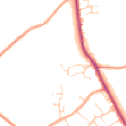 Daytime road noise heatmap for CO6 4ED