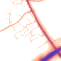 Daytime road noise heatmap for CO6 4EU