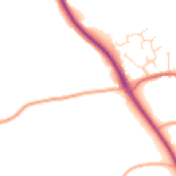 Daytime road noise heatmap for CO6 4FR
