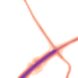 Night-time road noise heatmap for CO6 4HD