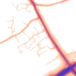 Daytime road noise heatmap for CO6 4HP
