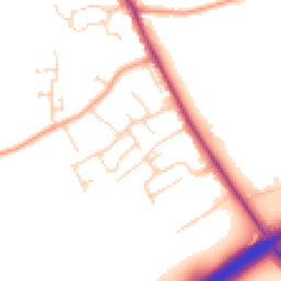 Daytime road noise heatmap for CO6 4HR