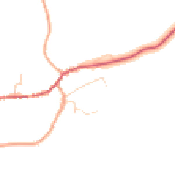 Daytime road noise heatmap for CO6 4HT