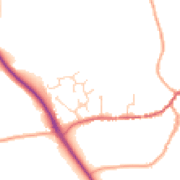 Daytime road noise heatmap for CO6 4LE
