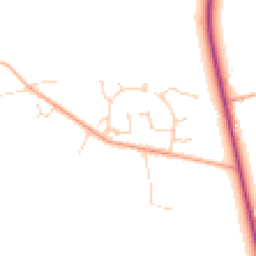Daytime road noise heatmap for CO6 4NP