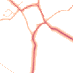 Daytime road noise heatmap for CO6 4QN