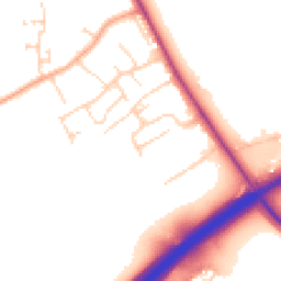 Daytime road noise heatmap for CO6 4TR