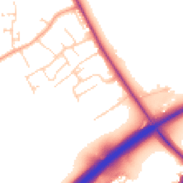 Daytime road noise heatmap for CO6 4TS