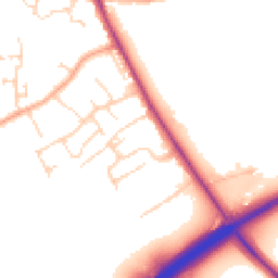 Daytime road noise heatmap for CO6 4WH