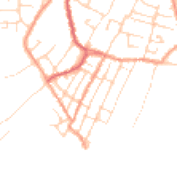 Daytime road noise heatmap for CO7 0DD