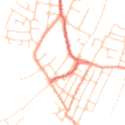 Daytime road noise heatmap for CO7 0HU