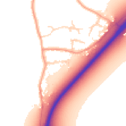 Daytime road noise heatmap for CO7 6JQ