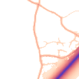Daytime road noise heatmap for CO7 6JU