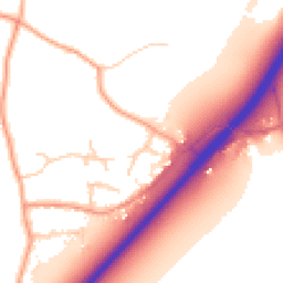 Daytime road noise heatmap for CO7 6NX