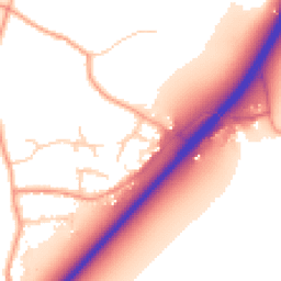 Daytime road noise heatmap for CO7 6NY
